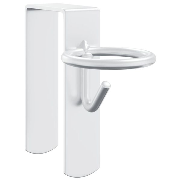 vidaXL Bøttekroker 3 stk bærbar sølv stål