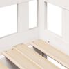 vidaXL Uttrekkbar dagseng med skuffer uten madrass hvit 80x200 cm