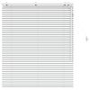 vidaXL Venetiansk persienne Hvit 110 x 130 cm 35 mm