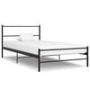 vidaXL Sengeramme svart metall 90x200 cm