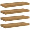 vidaXL Vegghylle 4 stk. Beige 60 x 23,5 x 3,8 cm Konstruert tre
