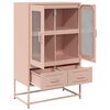 vidaXL Highboard rosa 68x39x111,5 cm stål