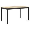 vidaXL Spisebord 140 x 80 x 75 cm Konstruert tre Sonoma eik