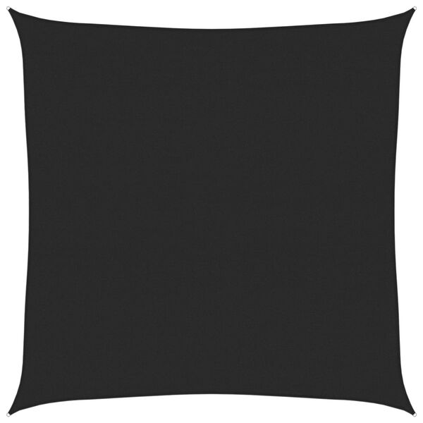 vidaXL Solseil 160 g/m&sup2; svart 7x7 m HDPE
