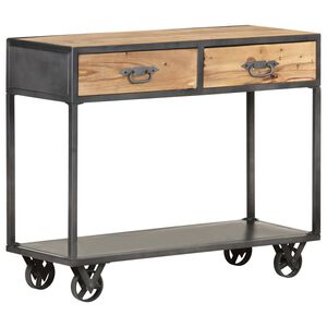 vidaXL Konsollbord 90x35x74 cm gjenvunnet heltre