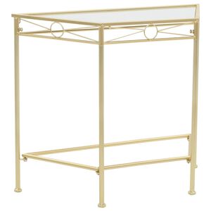 vidaXL Sidebord vintagestil metall 87x34x73 cm gull