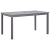 vidaXL Hagebord gr&aring;vasket 140x80x74 cm heltre akasie