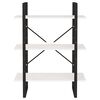 vidaXL Bokhylle 3 nivåer hvit 80x30x105 cm heltre furu
