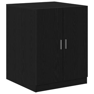vidaXL Vaskemaskinskap Svart Eik 70,5 x 71,5 x 91,5 cm Konstruert tre