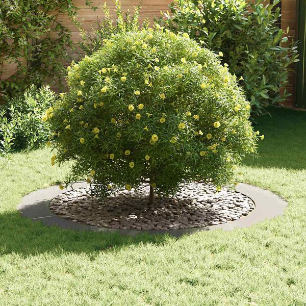 vidaXL passende for Flat Tre Ring s&oslash;lv &Oslash;90 / 120 cm Rustfritt st&aring;l