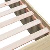 vidaXL Sengeramme sonoma eik 135x190 cm konstruert tre