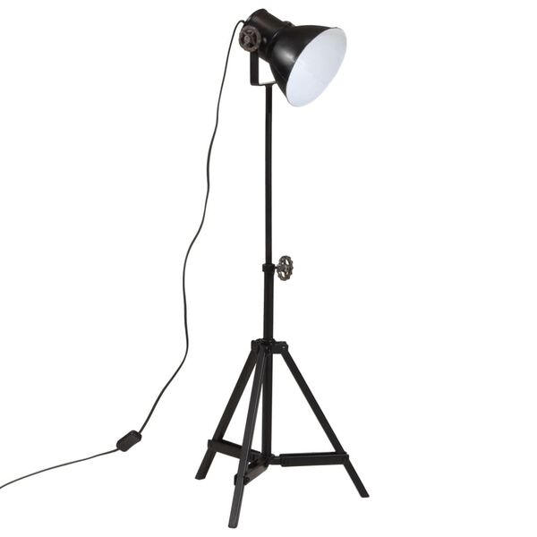 vidaXL Gulvlampe 25 W svart 35x35x65/95 cm E27