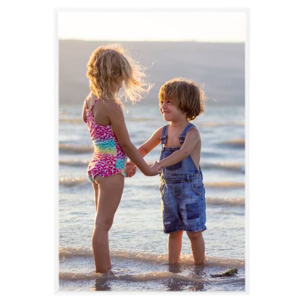 vidaXL Fotorammekollasje for vegg eller bord 3 stk 21x29,7 cm MDF hvit