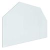 vidaXL Peisglassplate Gjennomsiktig 80 x 50 cm Glass