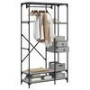 vidaXL Garderobe med skuffer gr&aring; sonoma 100x40x180 cm konstruert tre