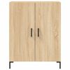 vidaXL Highboard sonoma eik 69,5x34x180 cm konstruert tre