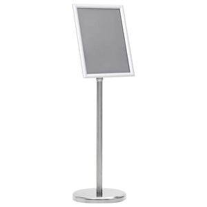 vidaXL Plakatstativ A4 s&oslash;lv aluminiumslegering