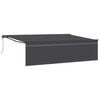 vidaXL Uttrekkbar markise Antrasitt 500 &times; 300 cm