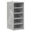 vidaXL Skoskap betonggr&aring; 31,5x35x70 cm konstruert tre