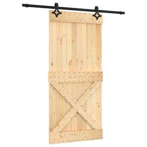 vidaXL Skyved&oslash;r 95 x 210 cm Massiv Furu Tre (Ubehandlet)