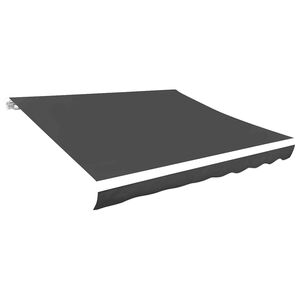 vidaXL Erstatningsduk for markise gr&aring; 300x250 cm polyester