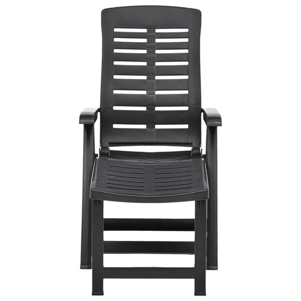 vidaXL Sammenleggbar solseng plast antrasitt