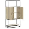 vidaXL Highboard sonoma eik 68x35x139 cm konstruert tre og metall