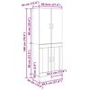 vidaXL H&oslash;yskap Artisan Eik 69,5 x 34 x 180 cm Konstruert tre