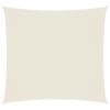 vidaXL Solseil oxfordstoff kvadratisk 2,5x2,5 m kremhvit