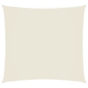 vidaXL Solseil oxfordstoff kvadratisk 2,5x2,5 m kremhvit
