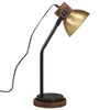 vidaXL Skrivebordslampe 25 W antikk messing 17x17x60 cm E27