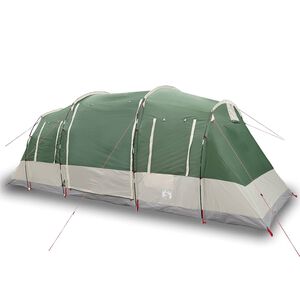 vidaXL Familietelt for camping 6 personer gr&oslash;nn vanntett