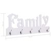 vidaXL Veggmontert garderobepanel FAMILY 74x29,5 cm