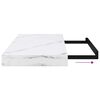 vidaXL Vegghylle 2 pcs Hvit marmor 50 x 23,5 x 4 cm Konstruert tre