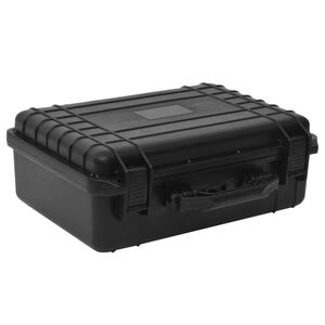 vidaXL B&aelig;rbar flykasse svart 47x36x18 cm PP