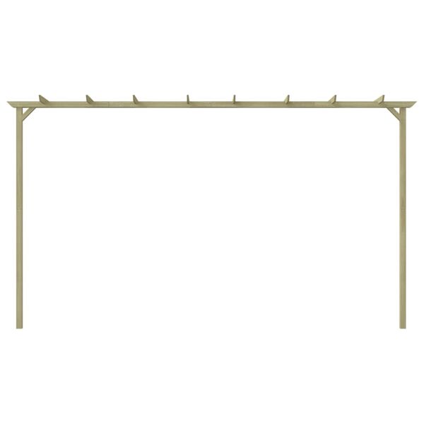vidaXL Hagepergola impregnert furu 360x200x60 cm