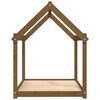 vidaXL Hundeseng honningbrun 111x80x100 cm heltre furu
