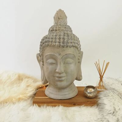 ProGarden Dekorativt Buddha-hode 23x22x45 cm