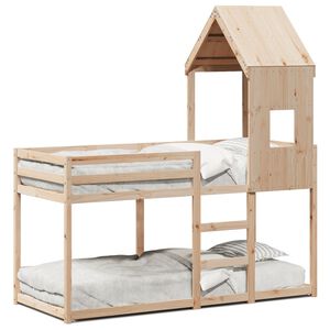 vidaXL K&oslash;yeseng uten madrass 90x200 cm heltre furu