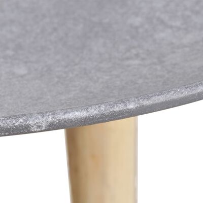 vidaXL Sidebord-/salongbordsett 2 deler 55 cm og 44 cm betonggrå