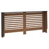 vidaXL Radiatordeksel svart 172x19x81,5 cm MDF