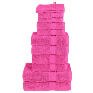 vidaXL Premium h&aring;ndklesett 12 deler SOLUND rose 600 g/m2