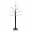 vidaXL Sn&oslash;dekket LED-juletre Brun 22 x 22 x 120 cm Plast 174 LED-lys