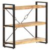 vidaXL Bokhylle 3 etasjer 90x30x80 cm heltre mango