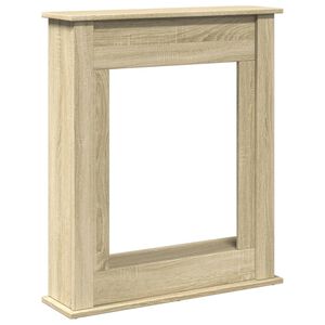 vidaXL Peisramme sonoma eik 75x20x87,5 cm konstruert tre