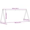 vidaXL Tak for barneseng 199x95,5x88 cm heltre furu
