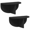 vidaXL Vegghylle 2 stk. Svart 38 x 19 x 19 cm Konstruert tre