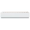 vidaXL Sengeramme med LED-lys hvit 90x190 cm konstruert tre