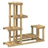 vidaXL Planteholder Hvit 93,5 x 25 x 91,5 cm Solid akasietre