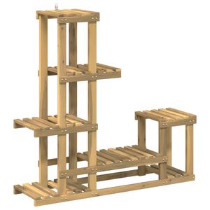 vidaXL Planteholder Hvit 93,5 x 25 x 91,5 cm Solid akasietre